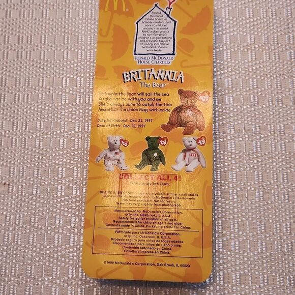 New in box vintage set of McDonalds Happy Meal Ty international beanie baby - Picture 5 of 14